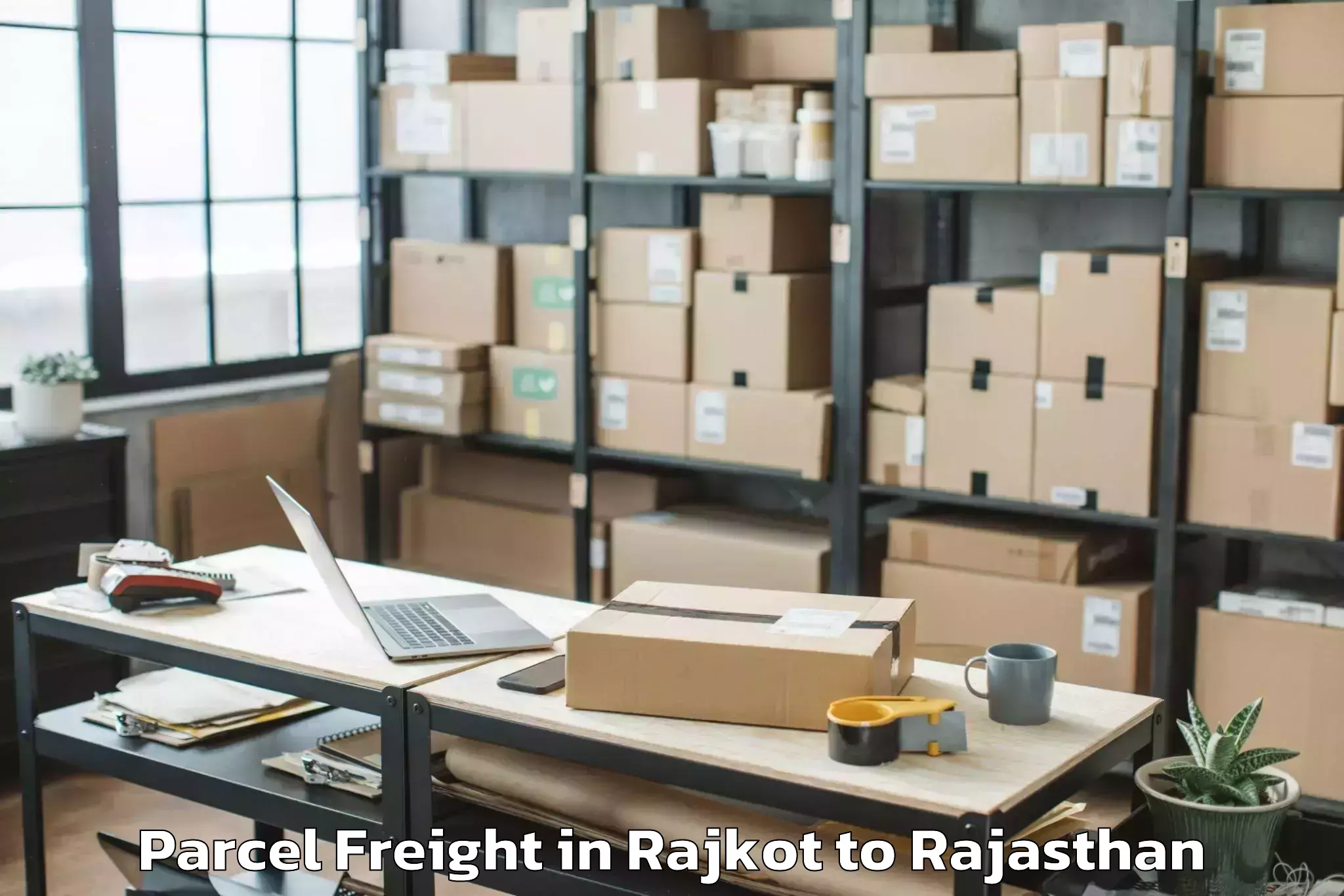 Leading Rajkot to Osian Parcel Freight Provider